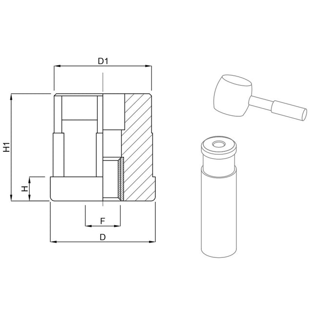 MARTIN PUNTALE TONDO CON INSERTO IN OTTONE