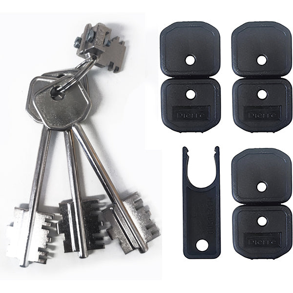 DIERRE BLOCCHETTO SERRATURE DOPPIA MAPPA A CHIAVE CORTA MM. 92 BLO3110