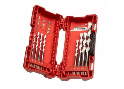 MILWAUKEE SET PUNTE MULTIMATERIALE ATTACCO BITS 1/4" BOX DA PZ8 D.MM4-12