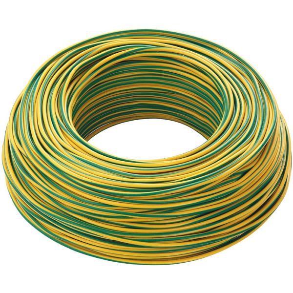 CAVO ELETTRICO IN MATASSA TIPO FS17 COLORE VERDE/GIALLO