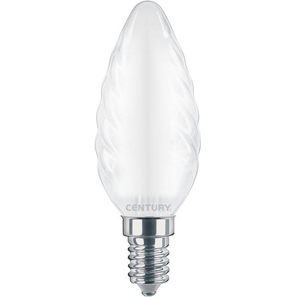 CENTURY LAMPADINA LED INCANTO TORTIGLIONE SATEN 230V 4W E14 3000K 470LM