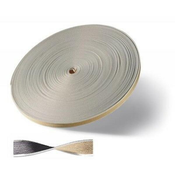 CINTINO TAPPARELLE IN COTONE EXTRA MT50X22MM GRIGIO/AVANA