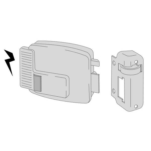 CISA ELETTROSERRATURA DA APPLICARE CON PULSANTE INTERNO
