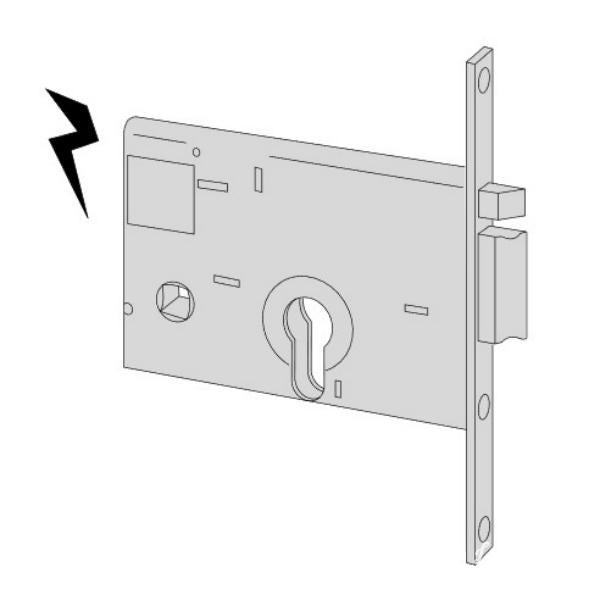 CISA ELETTROSERRATURA DA INFILARE PER FASCE H.MM82