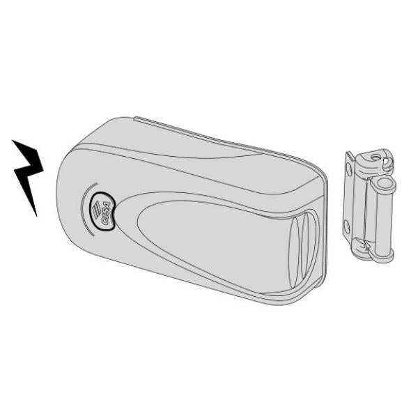 CISA ELETTROSERRATURA DA APPLICARE ELETTRIKA CON PULSANTE AMBIDESTRA