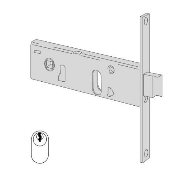CISA SERRATURA DA INFILARE PER FASCE H.MM44 FRONTALE MM16 AMBIDX