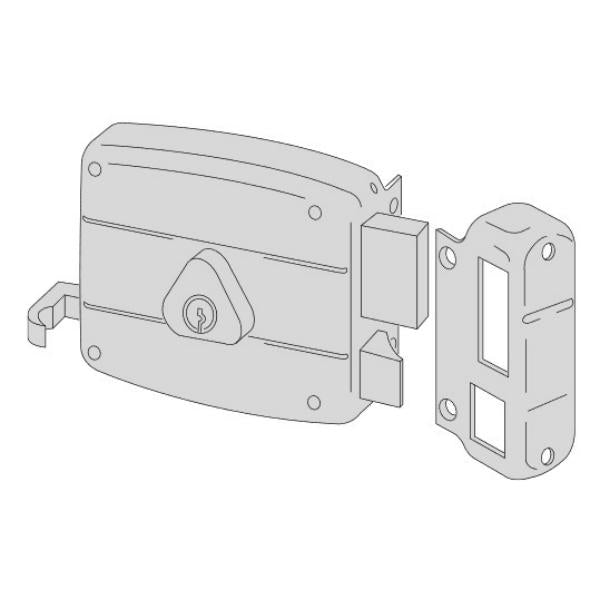 CISA SERRATURA DA APPLICARE CON TIRANTE E CILINDRO