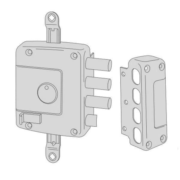 CISA SERRATURA DA APPLICARE DI SICUREZZA 3 CHIUSURE*