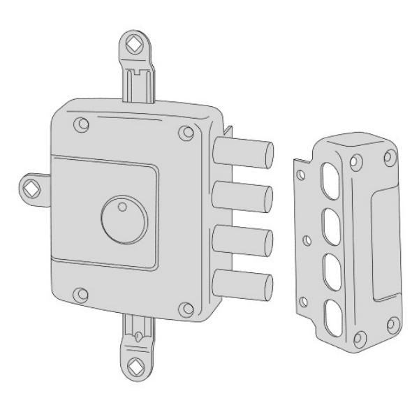 CISA SERRATURA DA APPLICARE DI SICUREZZA 4 CHIUSURE*
