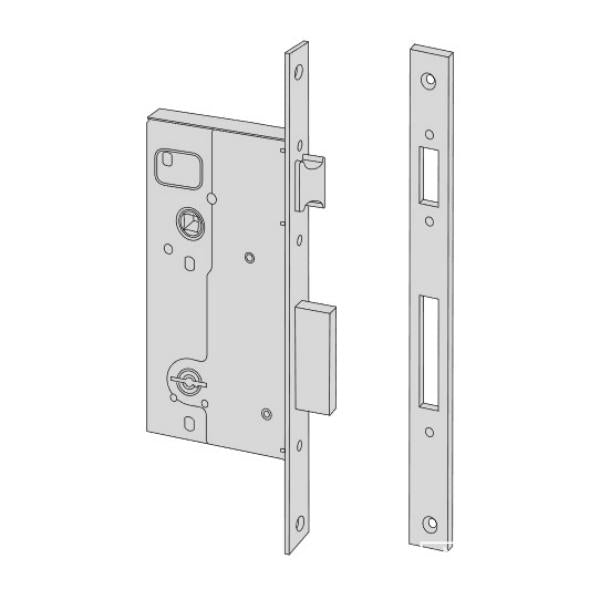 CISA SERRATURA DA INFILARE A DOPPIA MAPPA AMBIDESTRA