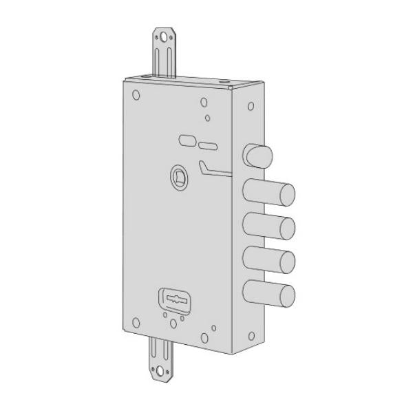 CISA SERRATURA DA APPLICARE DOPPIA MAPPA 3 CHIUSURE ENTRATA MM64 AMBIDX
