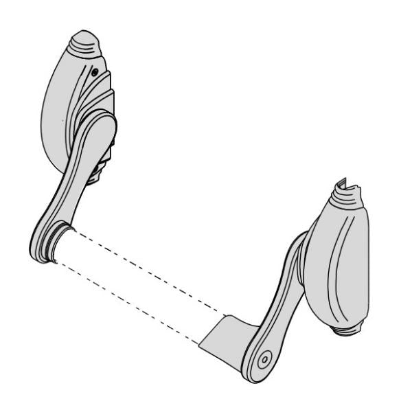 CISA MANIGLIONE ANTIPANICO NEW EUROPA VERTICALE ALTO/BASSO AMBIDESTRO*