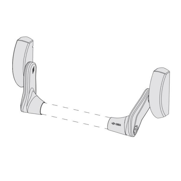 CISA MANIGLIONE DA INFILARE FAST PUSH PER SERRATURE ANTIPANICO AMBIDX*