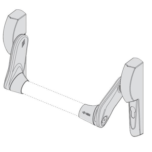 CISA MANIGLIONE TAGLIAFUOCO DA INFILARE FAST PUSCH PER ANTIPANICO