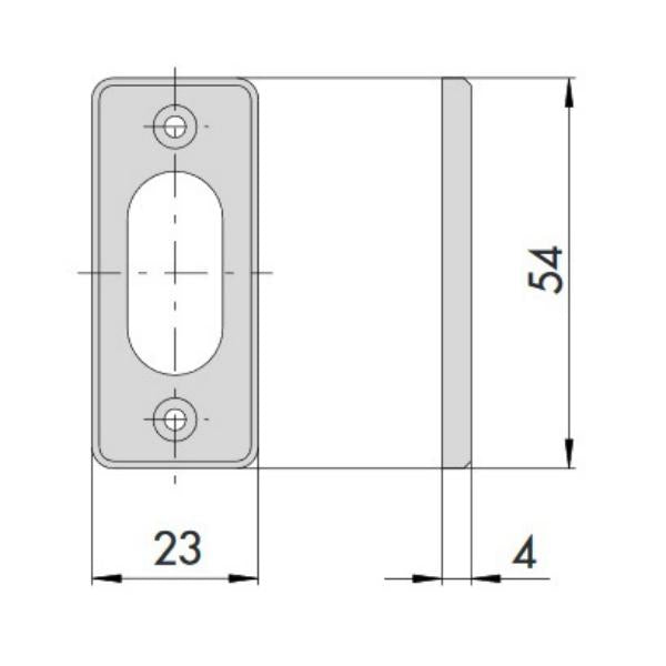 CISA BORCHIA IN NYLON NERO PER CILINDRI OVALI