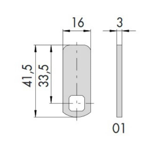 CISA CATENACCIO IN ACCIAIO ZINCATO PER CILINDRI