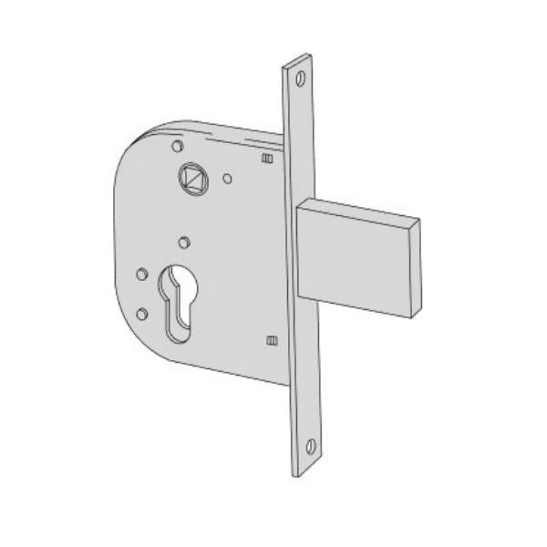 CISA SERRATURA DA INFILARE SENZA CILINDRO ENTRATA MM50 AMBIDESTRA*