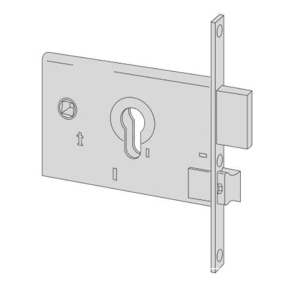 CISA SERRATURA DA INFILARE PER FASCE H.MM82 ENTRATA MM60 AMBIDESTRA