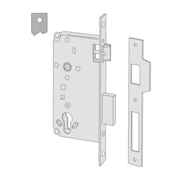 CISA SERRATURA INFILARE A CILINDRO AMBIDESTRA