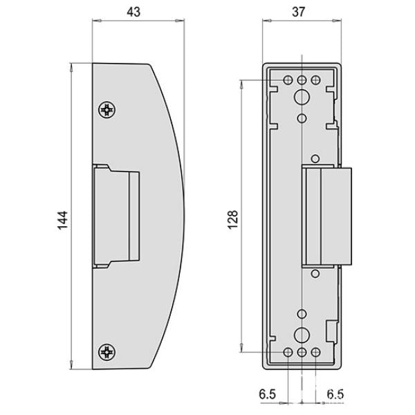 CISA INCONTRO ELETTRICO PER MANIGLIONI ANTIPANICO + ANTIRIPETITORE 12V*