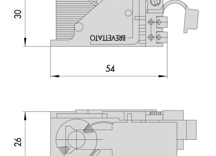 CISA GRUPPO BOBINA REGOLABILE 12V PER SERRATURE SX