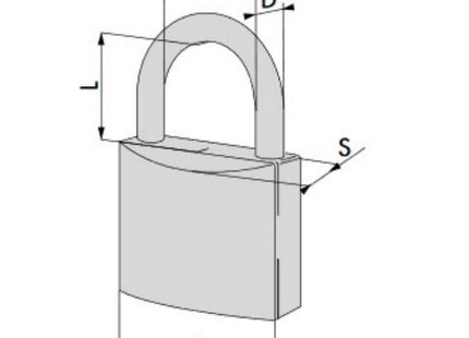 CISA LUCCHETTO OTTONE LOCKING LINE ARCO NORMALE CHIAVE UNICA MM70 KA