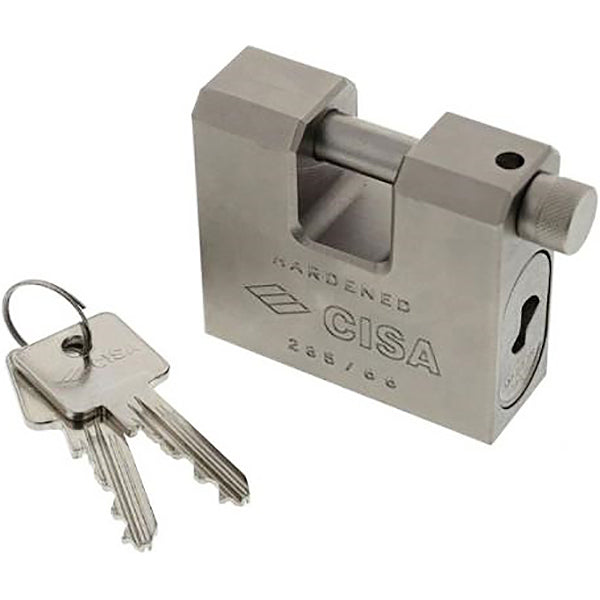 CISA LUCCHETTO ACCIAIO RETTANGOLARE CON CHIAVE LIM