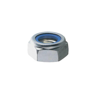 DADO AUTOBLOCCANTE BASSO PASSO GROSSO CL. 8 Z.BIANCO DIN 985 M20