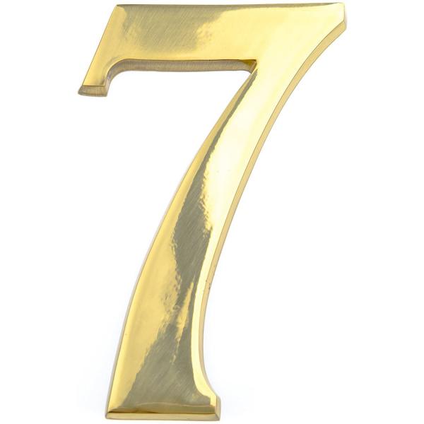 COTTALI NUMERO IN OTTONE LUCIDO MM100 N.7