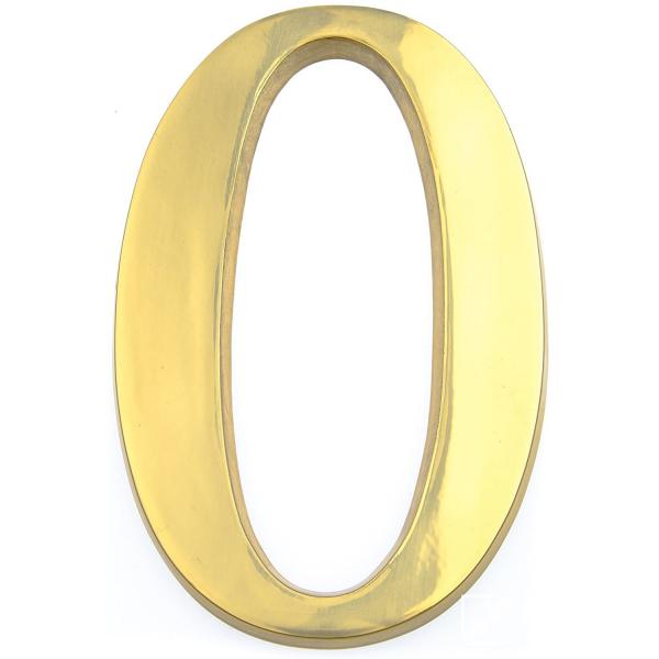 COTTALI NUMERO IN OTTONE LUCIDO MM100 N.0