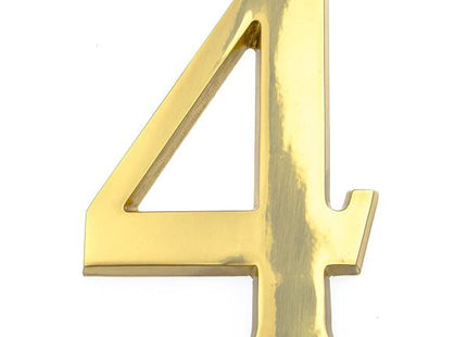 COTTALI NUMERO IN OTTONE LUCIDO MM100 N.4