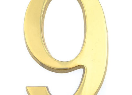 COTTALI NUMERO IN OTTONE LUCIDO MM100 N.9