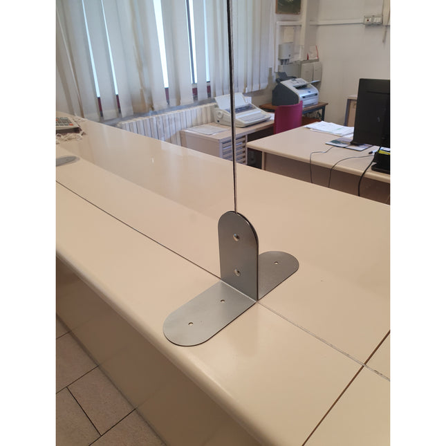 MINUTEX KIT FISSAGGIO SCHERMI PROTETTIVI IN ACCIAIO VERNICIATO GRIGIO