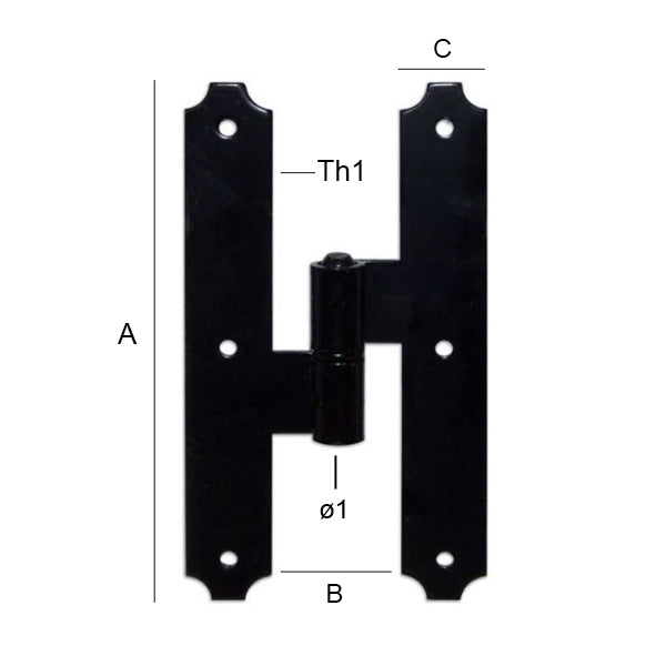 OM4 CANTONALE CENTRALE TERZA ANTA COLORE NERO