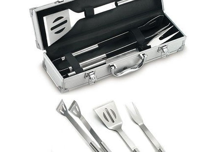 OMPAGRILL SET BARBECUE VALIGETTA IN ALLUMINIO DA PZ 3 IN ACCIAIO INOX
