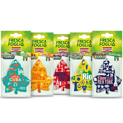 AREXONS PROFUMATORE PER AUTO FRESCA FOGLIA TRAVEL FRAGRANZA HOLA IBIZA