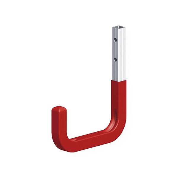 ALFER GANCIO PER PARETI ALLUMINIO GOMMATO ROSSO