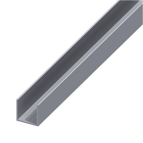 ALFER PROFILO A U ALLUMINIO NATURALE MM 7,5X1,0 MT1