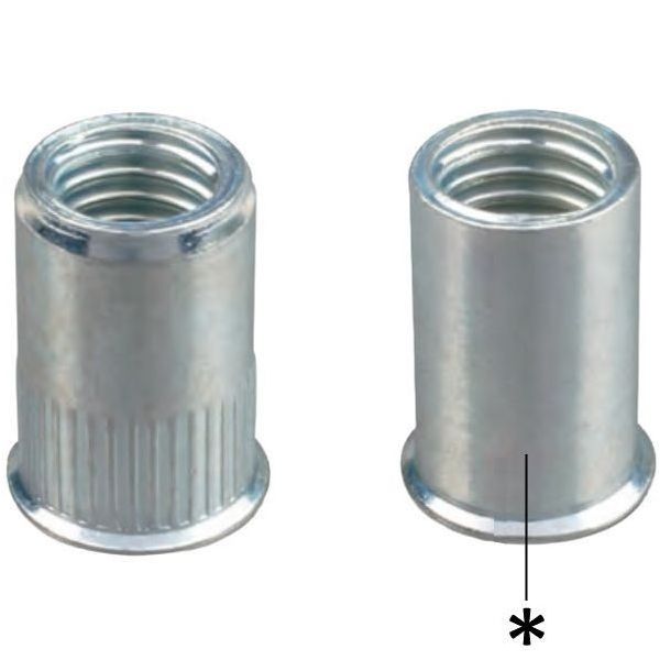 FAR INSERTO FILETTATO IN ACCIAIO A TESTA RIDOTTA FTR