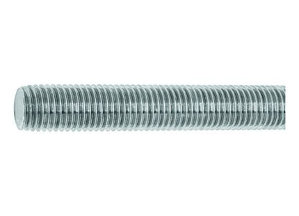 BARRA FILETTATA FERRO CLASSE 4.8 ZINCATA BIANCA M12X1,75X1000 DIN 975