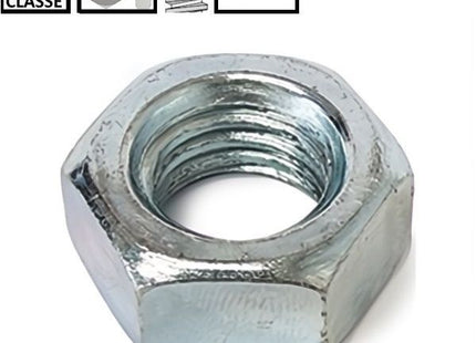 DADO ESAGONALE MEDIO PASSO GROSSO CL. 8 Z.BIANCO UNI 5588 DIN 934 M39