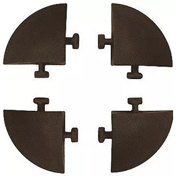 ARTPLAST LINEA WOODENLIKE KIT 4 ANGOLARI MM54X54X25 MARRONE