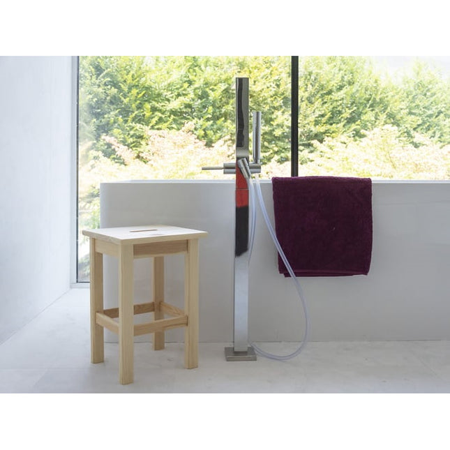 PIRCHER SGABELLO IN ABETE GREZZO MM300X300X440