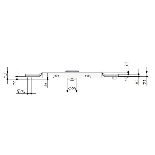 PREFER SERRATURA CENTRALE PER SERRANDA CON ASTE PIEGATE ART. A212
