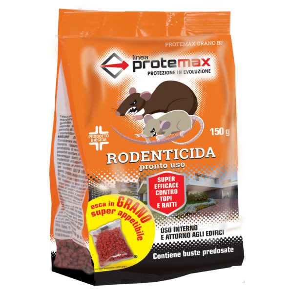 PROTEMAX RODENTICIDA GRANO BF 3 DOSI IN ASTUCCIO DA GR150