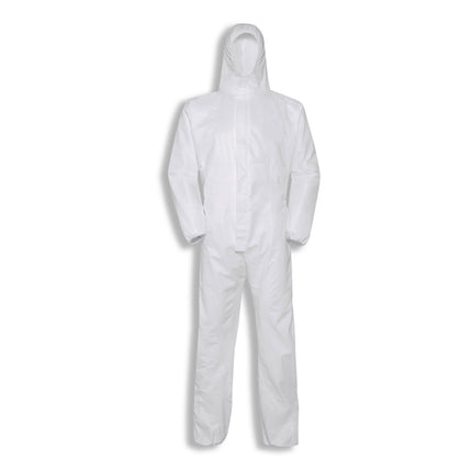 TUTA DI PROTEZIONE MONOUSO MOD. SHIELD WHITE CAT.III 5-B/6-B TG.XL