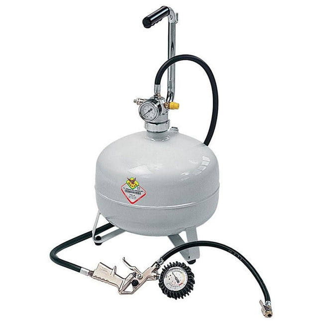RAASM GONFIAGOMME CON SERBATOIO DA LT13 E PISTOLA GONFIAGGIO 0-10 BAR