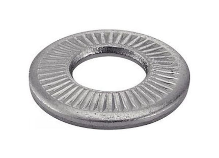 RONDELLE CONTACT ELASTICHE CONICHE ZIGRINATE IN INOX A2 PER VITI M 6