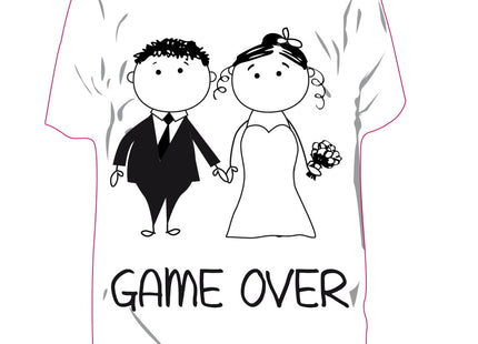 RICCI PROFUMATORE AUTO T-SHIRT SCRITTE "GAME OVER" RED DESERT