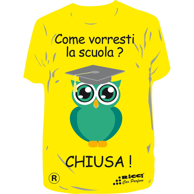 RICCI PROFUMATORE AUTO T-SHIRT IMMAGINI "COME VORRESTI LA..." VAN.DREAM